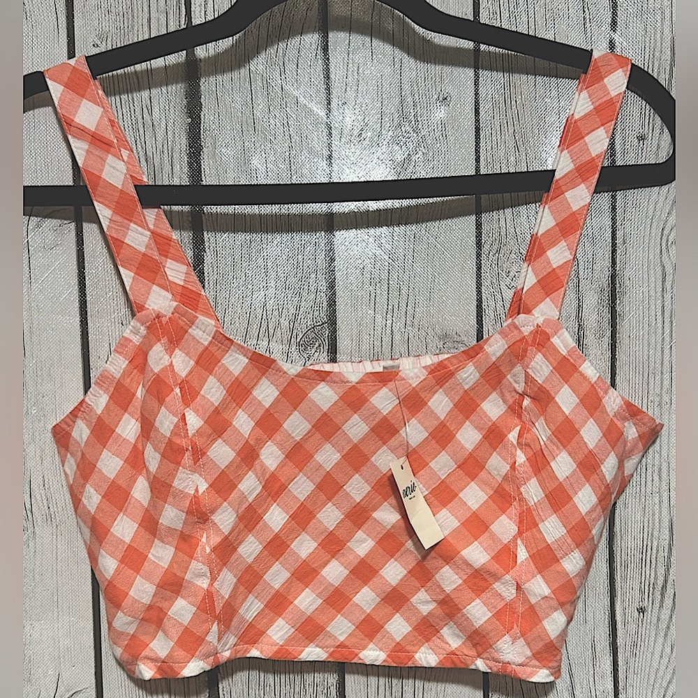 NWT Aerie Crop Top Tank Top with adjustable straps size M